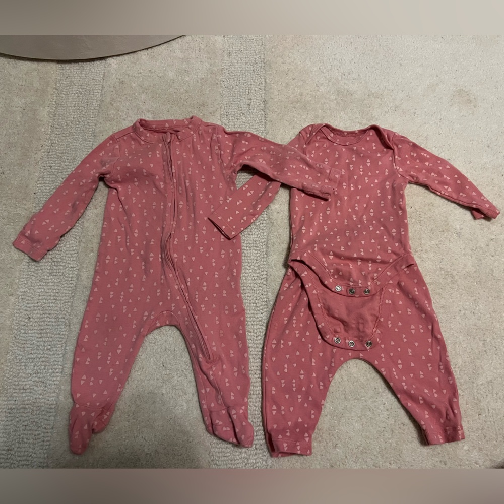 Old Navy Pink Onesie Matching Set